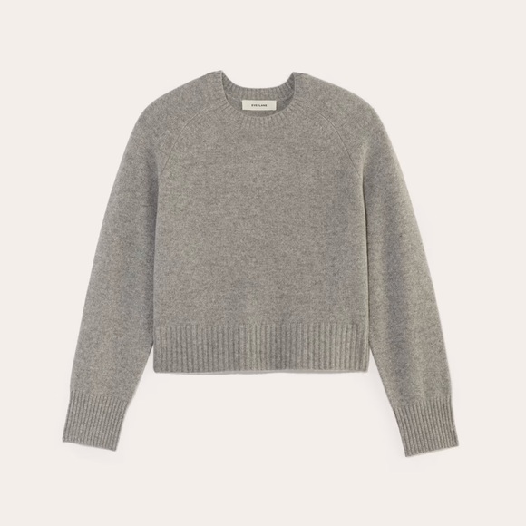 NWT Gray Cashmere Women's Sweater Everlane Boxy Crew